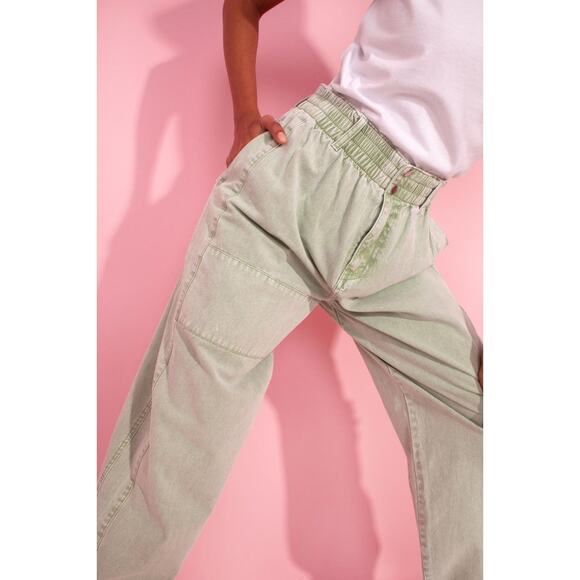 LF Markey Womens Colin Jeans High Rise Tapered Mint Denim Size 31 - Picture 4 of 5